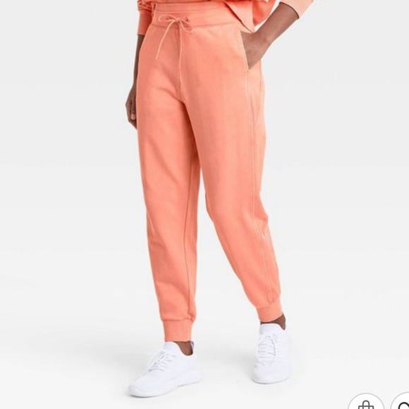 JoyLab Peach Orange Jogger Pants - Picture 1 of 3